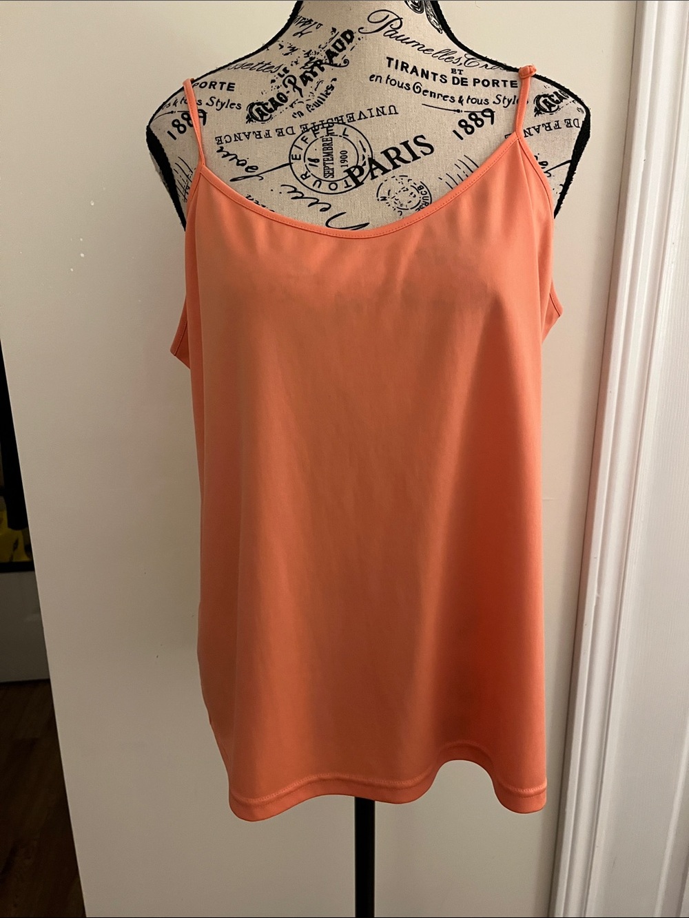 😃Light Coral Spaghetti-Strap Cami Top